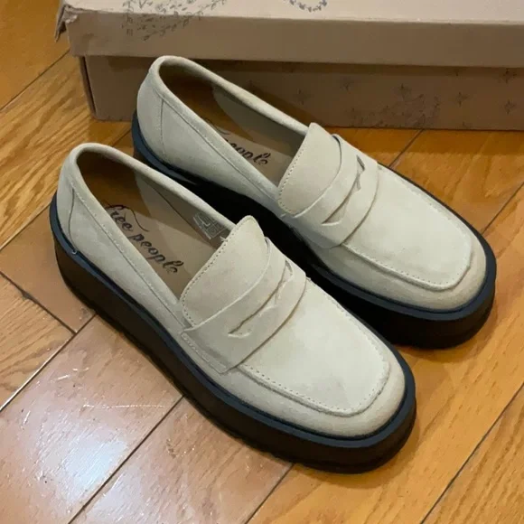 Free People Nico Platform Loafer in Cappuccino Suede, EU Size: 36 - Picture 12 of 16